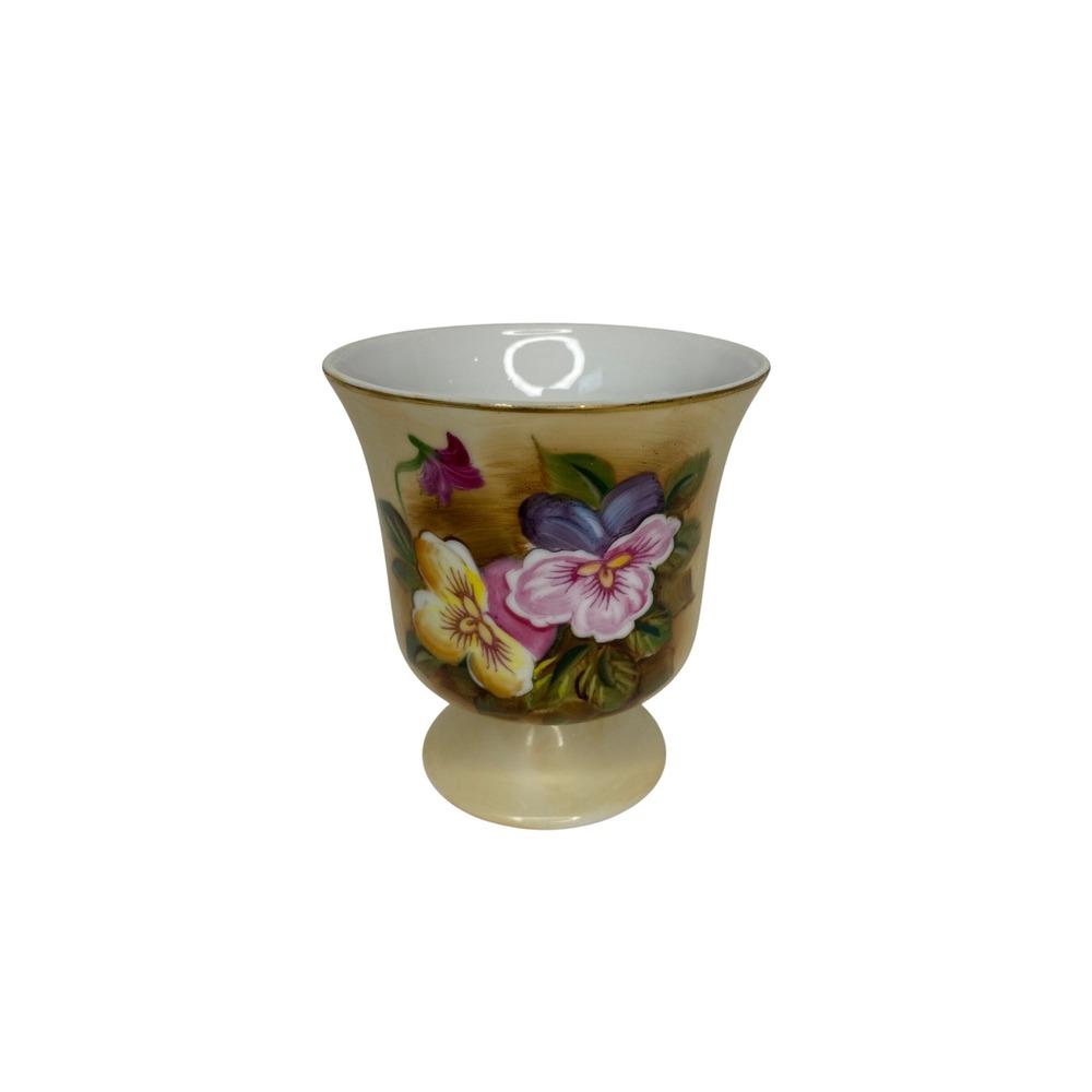 Vintage Enesco‎ Vase Floral Pedestal Tulip Style Home Decor Display